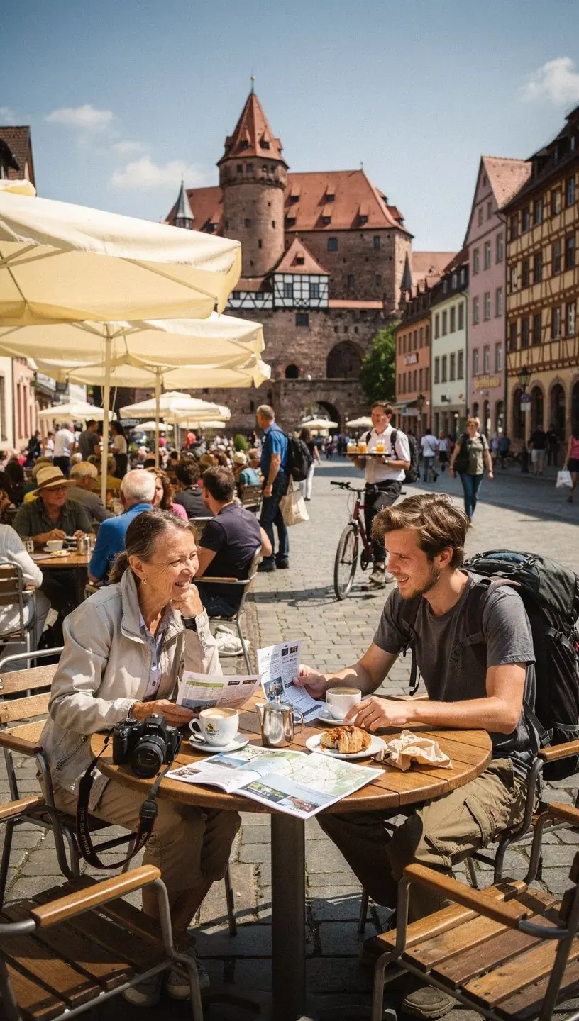 Gedruckter Routenplan mit detaillierter Karte und Sehenswürdigkeiten für eine selbstgeführte Stadttour.